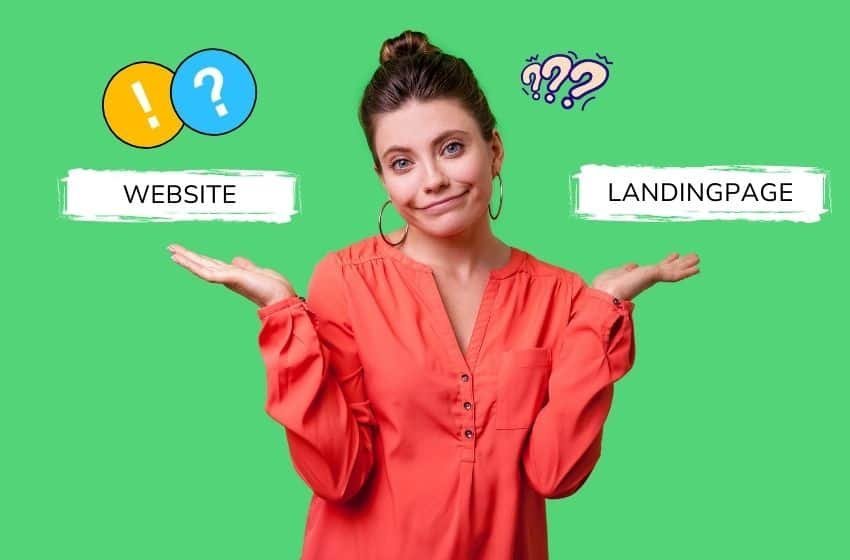 Beschreibung: Was ist der Unterschied zwischen einer Website und einer Landingpage?